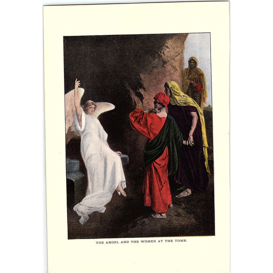 The Angel and the Woman at the Tomb Vintage Art Print 6x8 V12