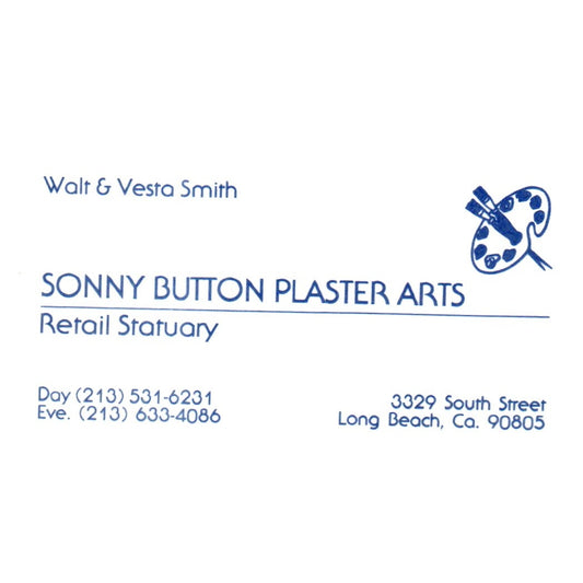 Walt & Vesta Smith Sonny Button Plaster Arts Retail Statuary South str CA SF3-B1