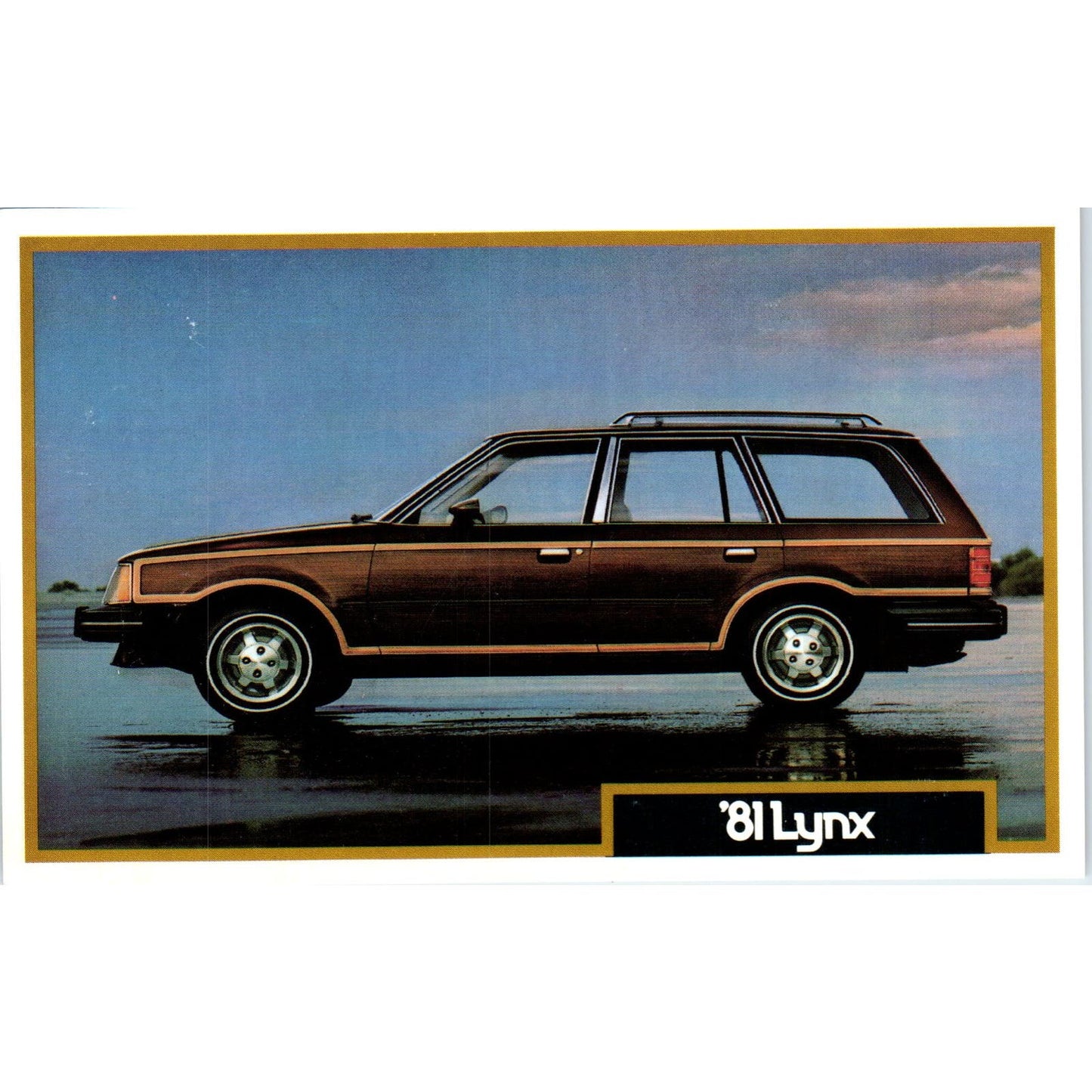 1981 Mercury Lynx Carter Lincoln-Mercury Woodbury NJ Vintage Postcard PC12