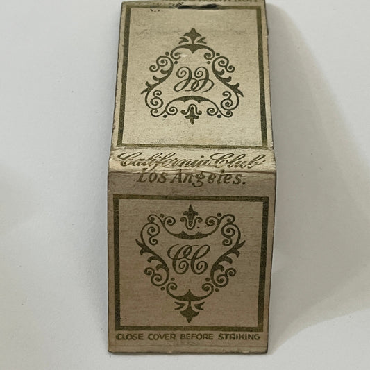 California Club Los Angeles Vintage Matchbook Cover TB6-MB1-2