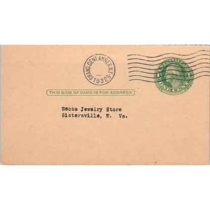 1932 Field and Stream Magazine Postal Mailing Card PE7