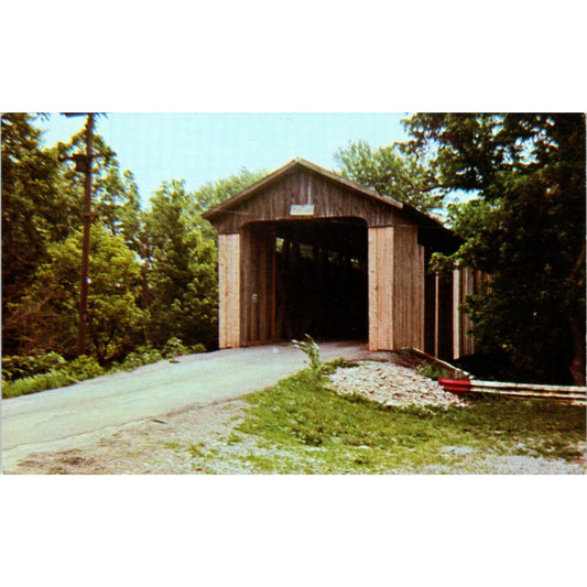 Brown County #8 Perry Twp East Fork Little Miami Covered Bridge Postcard PB10