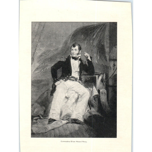 Commodore Oliver Hazard Perry c1890 Victorian Art Print AE8