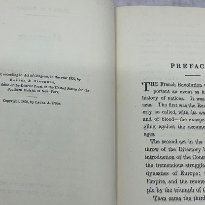 1898 History of Hortense John S.C. Abbott TE3-OB