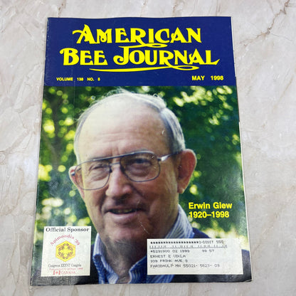 1998 May American Bee Journal Magazine Bees Beekeeping Honey M8