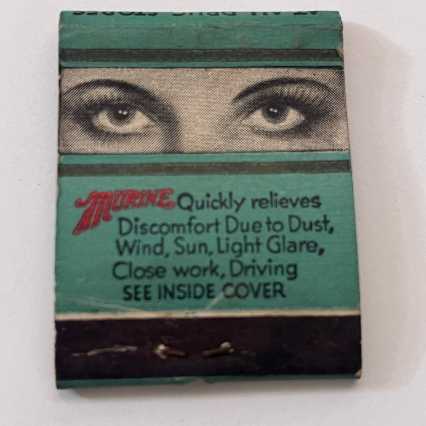 Murine For Your Eyes Vintage Matchbook Cover TB8-MB-9