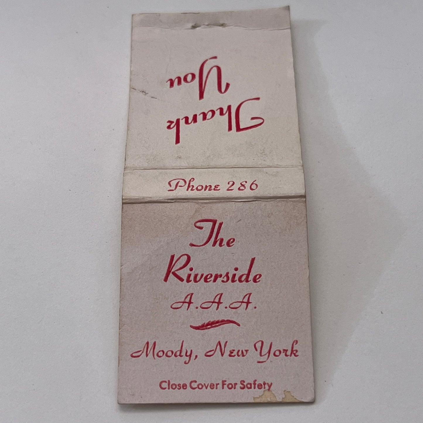 The Riverside Moody New York Vintage Matchbook Cover MM2-8