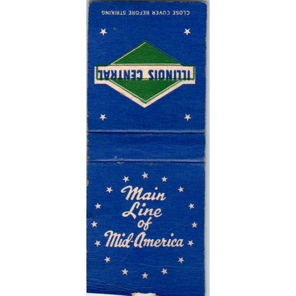 Illinois Central Railroad Vintage Matchbook Cover SD2-Y1