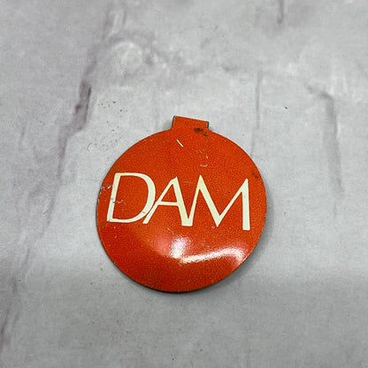 Vintage Metal DAM Button Pin 1" SB7
