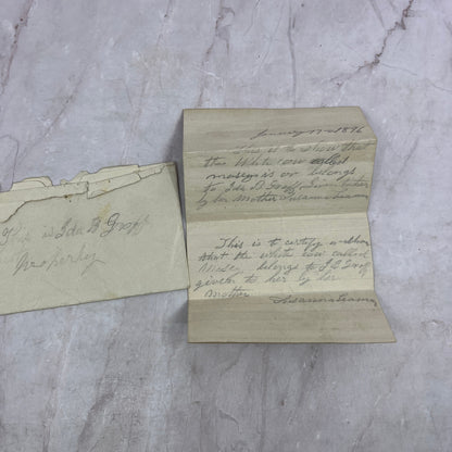 1896 Handwritten Letter Ida B. Groff Soudersburg PA Area TJ5-E2