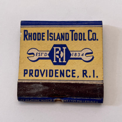 Rhode Island Tool Co Providence RI Vintage Matchbook Cover TB8-MB3-5