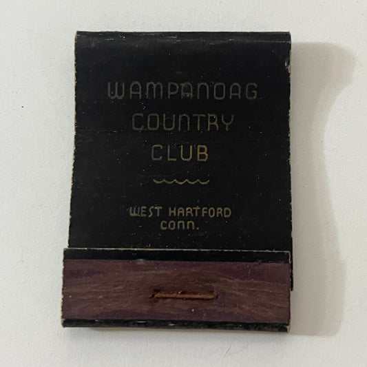 Wampanoag Country Club West Hartford CT Vintage Matchbook Cover TB6-MB1-1