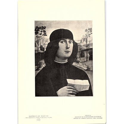 Portrait of Bartolomeo Bianchini - Francia - 1906 Litho Art Print AF5-3