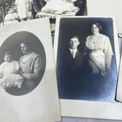 Lot of 14 Antique Real Photo Postcards RPPC Postcard Lot H4-1