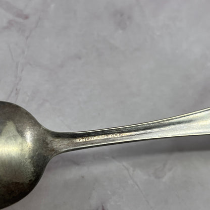 Antique Viceroy Plate Cameo Pattern Spoon 6.5" Vintage Silverplate TC5-OS-5