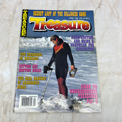 1992 April - Treasure Magazine - Treasure Hunting Prospecting Metal Detector M16