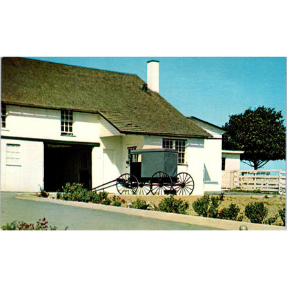 Amish Barn and Buggy Pennsylvania Dutch Country Postcard PD8