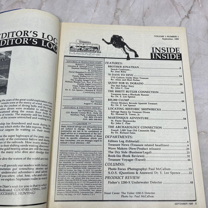 1989 Sep - Treasure Diver Magazine - Treasure Hunting First Issue M18
