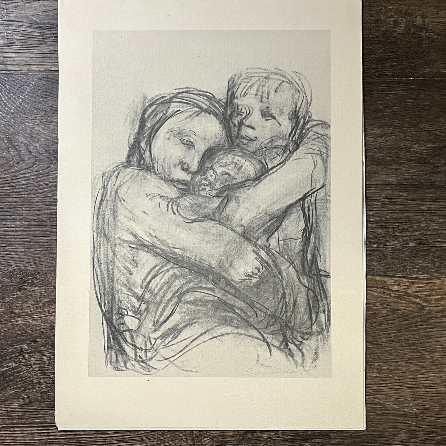 1948 Kathe Kollwitz "Mutter Mit Kindern" Lithograph Art Print 11x15 V3