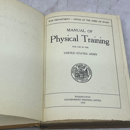 1914 Manual Of Physical Training For Use in the United States Army TB8-OB