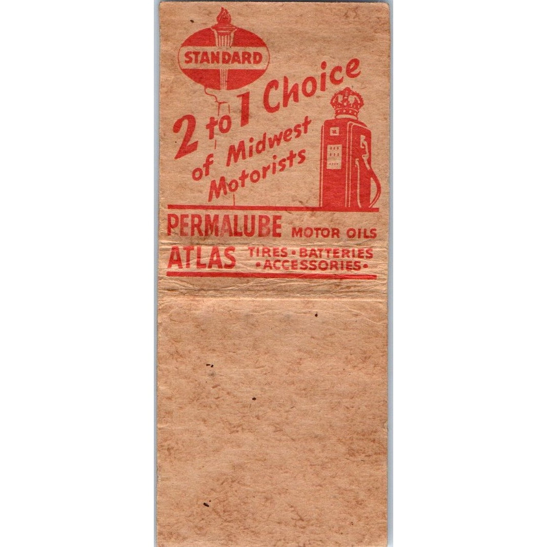 Carrell's Standard Oil Service Dave & Hasel Jim Falls WI Matchbook Cover SD4-Y10