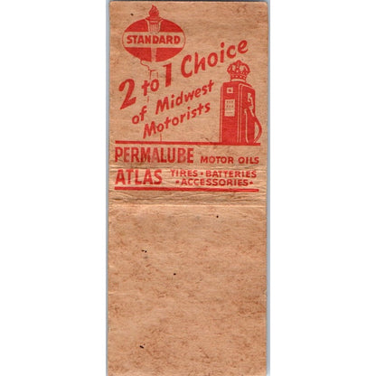 Carrell's Standard Oil Service Dave & Hasel Jim Falls WI Matchbook Cover SD4-Y10