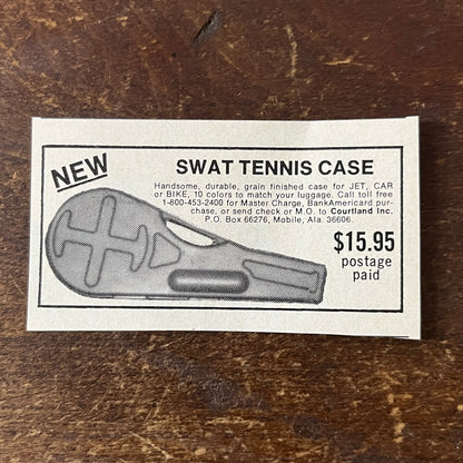 Swat Tennis Case Courtland Inc Mobile AL 1977 Ad AF3-Q3