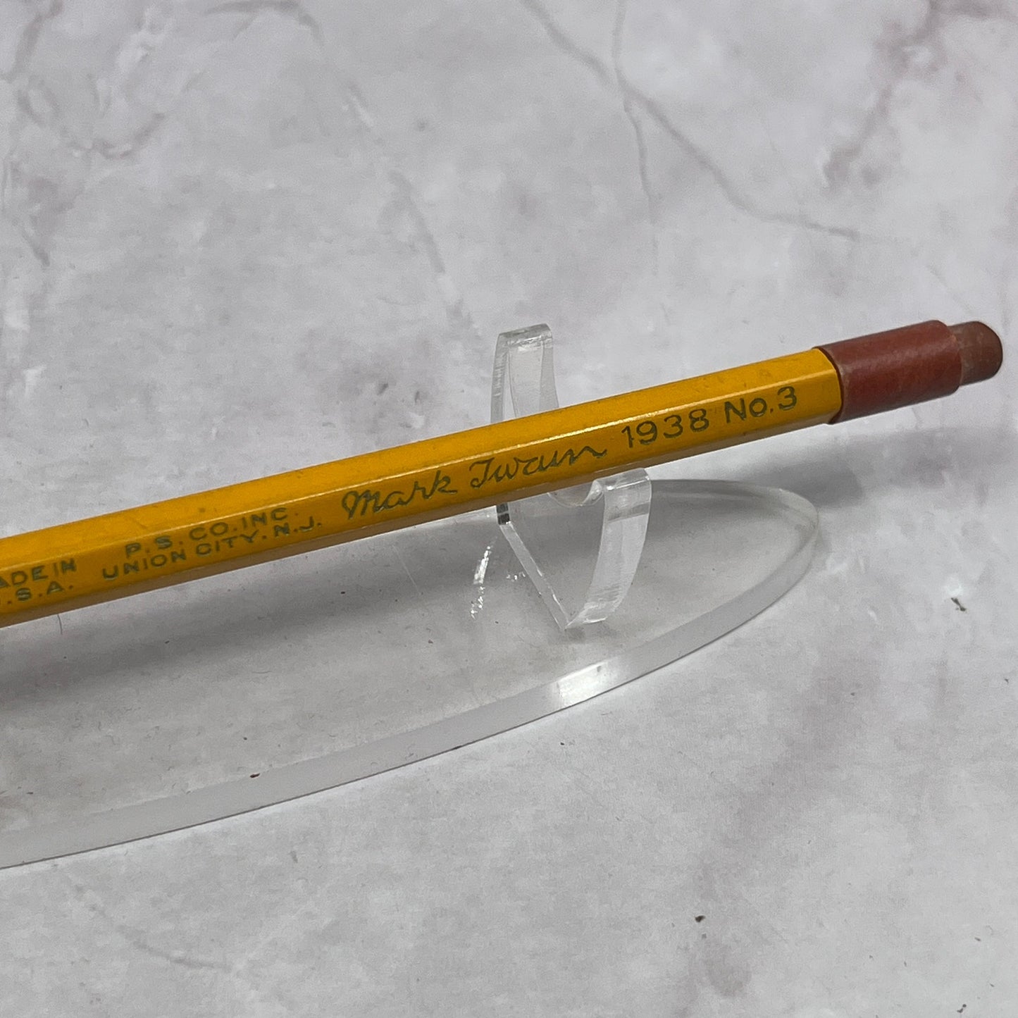 Vintage Mark Twain 1938 No. 3 Pencil Union City NJ TC5-PN1