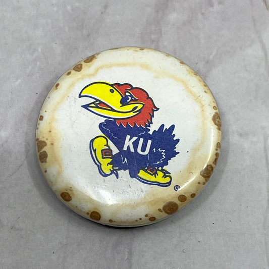 Kansas Jayhawks KU Vintage Pinback Button TC5-PB