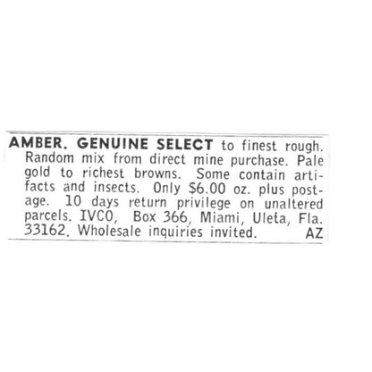 IVCO Genuine Select Amber Miami Uleta Florida 1972 Ad AF8-S15