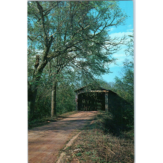 Broad River Bridge Carlton Georgia Covered Bridge Postcard PC5