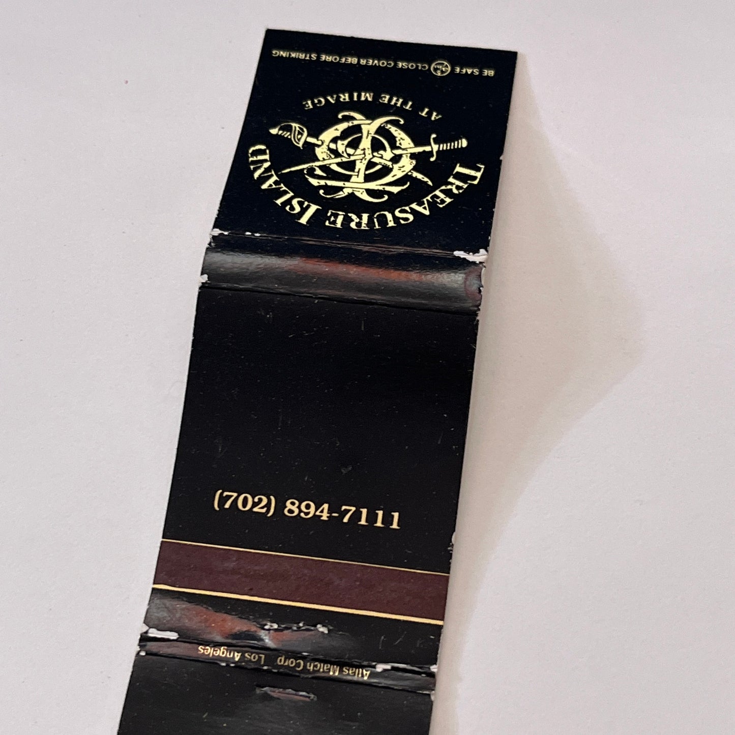 Treasure Island at the Mirage Vintage Matchbook Cover TB6-MB1-10