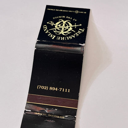 Treasure Island at the Mirage Vintage Matchbook Cover TB6-MB1-10