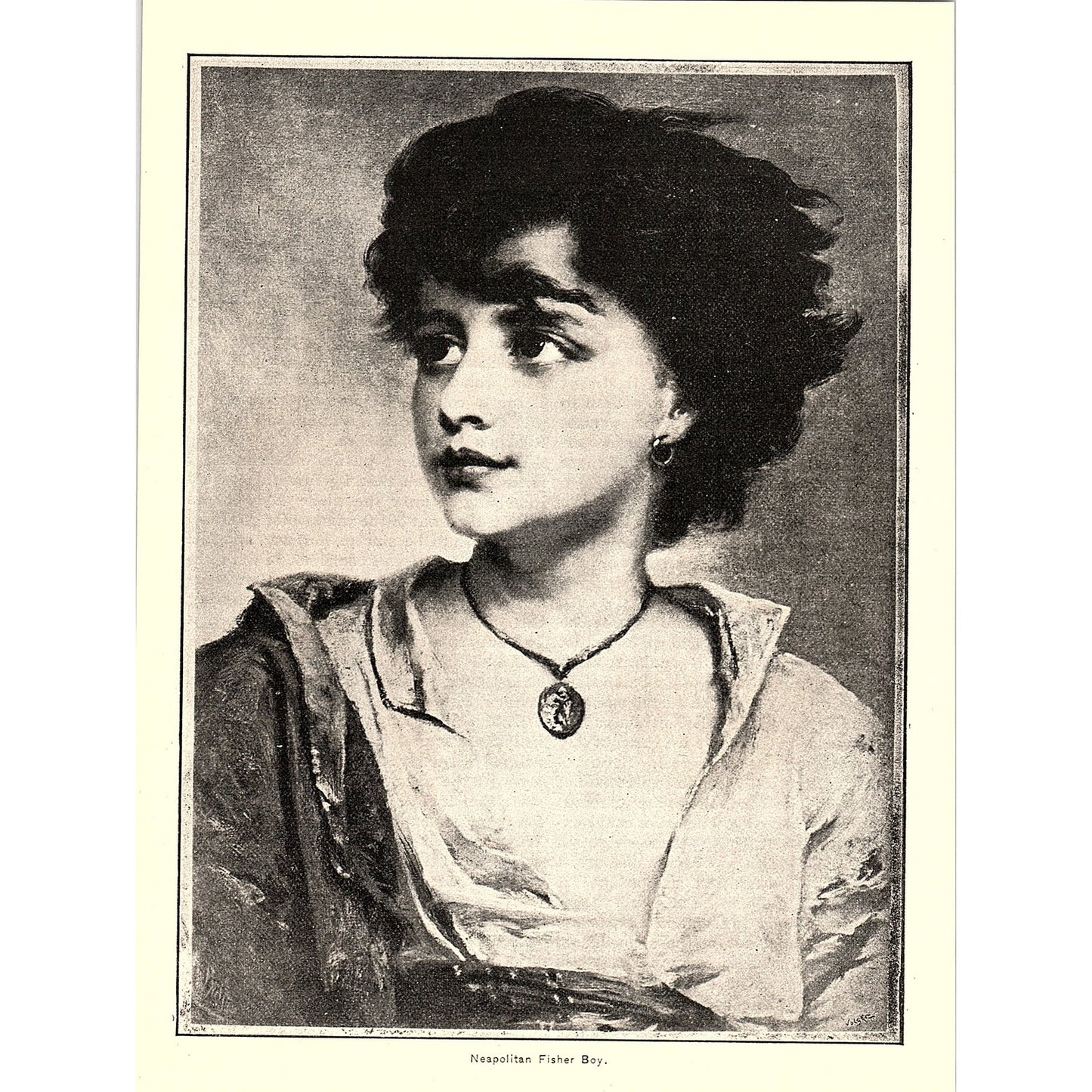 Neapolitan Fisher Boy 1892 Art Print AG2-8