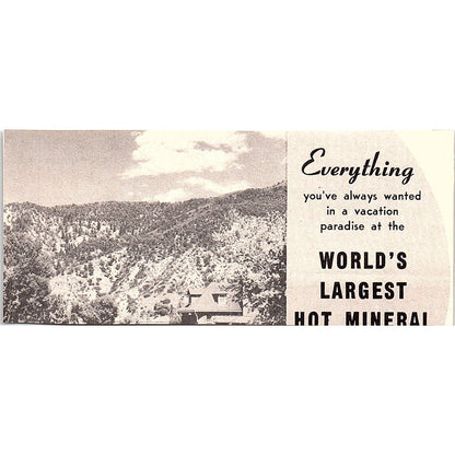 The Glenwood Motel Reuben & Dorothy Stroh Glenwood Springs CO 1958 Ad AG1-M3