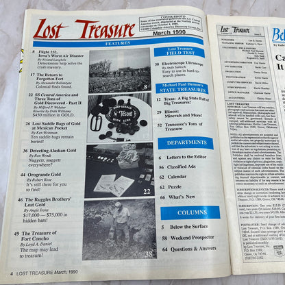 1990 March - Lost Treasure Magazine - Treasure Hunting Gold Prospecting M14