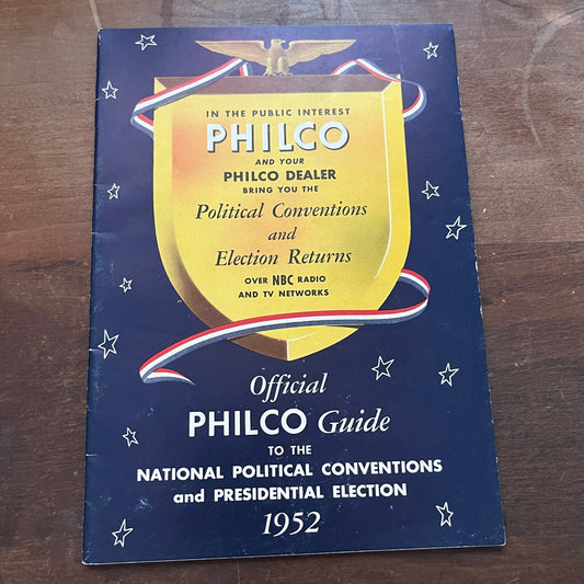 1952 Philco Guide to the Political Conventions, Presidential Election TH2-TB6