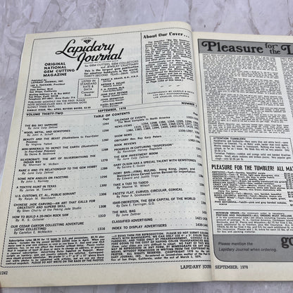 Big Sky Sapphire - Lapidary Journal Magazine - Sep 1978 M24