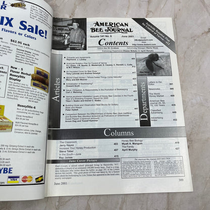 2001 June American Bee Journal Magazine Bees Beekeeping Honey M7