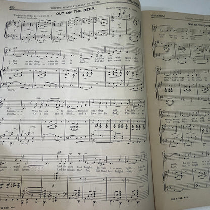 Trifet's Monthly Galaxy of Music 1889 Original Music Catalog Magazine V33-4