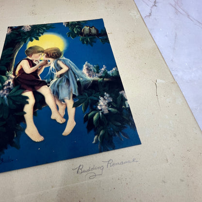 Budding Romance Bertram Basabe Vintage Art Print 11x14 FL6-4