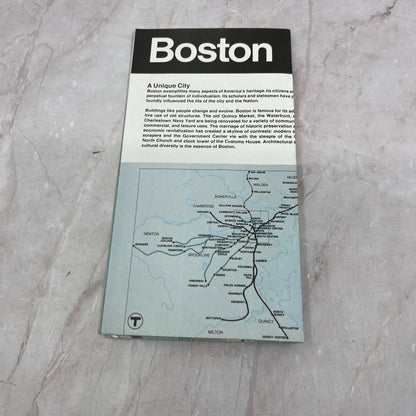 1970's Boston National Historical Park MA Fold Out Map TH9-TM2