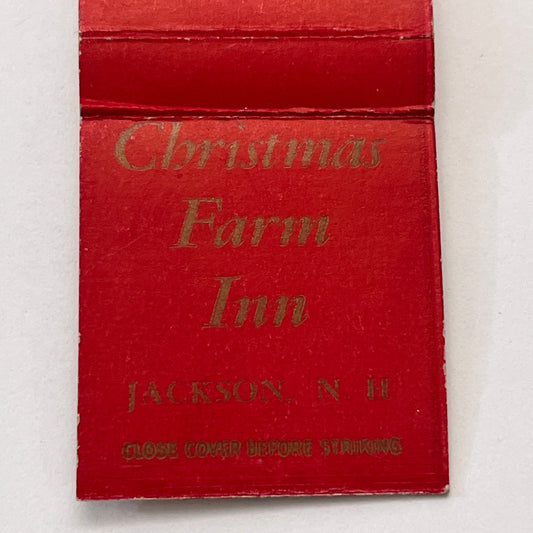 Christmas Farm Inn Jackson NH Vintage Matchbook Cover TB8-MB-14