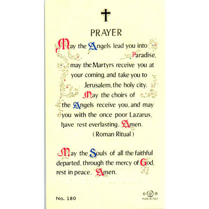 2001 Alice B. Hosey Funeral Prayer Card TH2-PC1