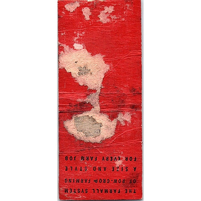 International Harvester Will Implement Co Owen WI Vintage Matchbook Cover SF3-Y5