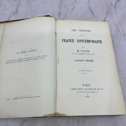 1879 The Origins of Contemporary France Les Origines France Contemporaine TA9-B9