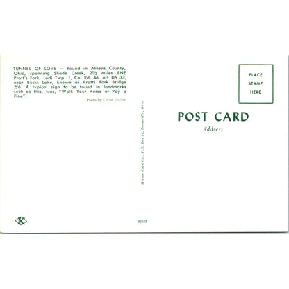 Pratts Fork Bridge Athens County Ohio Covered Bridge Postcard PB10