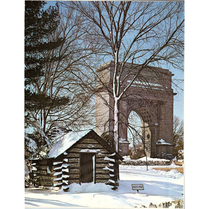 Retro Kitsch Gulph Road Valley Forge Cabin Winter Scene Vtg Art Print 8x10 V6