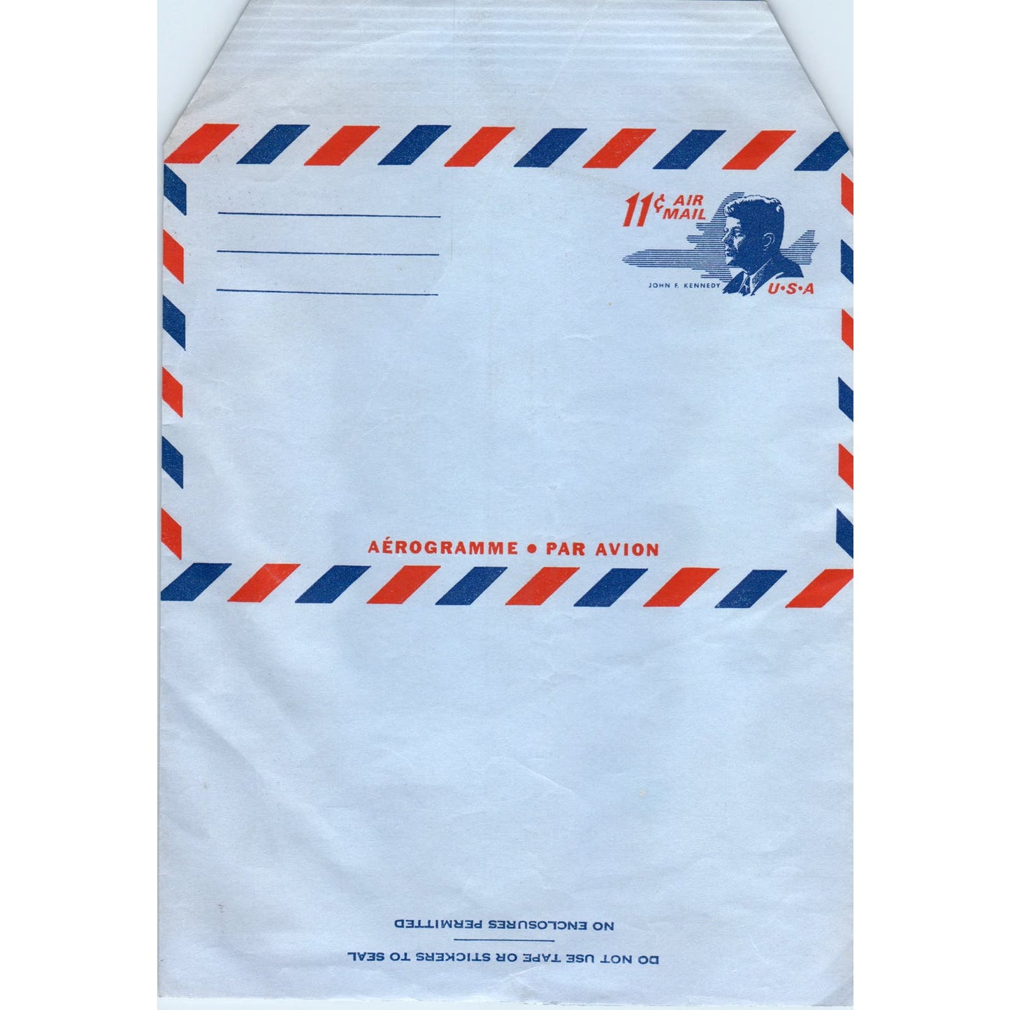 Vintage USA Airmail Aerogramme Par Avion Blank Envelope 11 Cent AF1-RR6