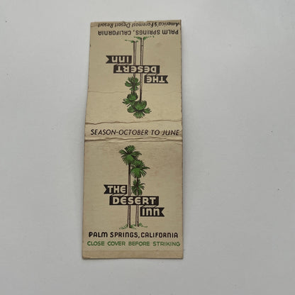 The Desert Inn Palm Springs California Vintage Matchbook Cover TB8-MB-3